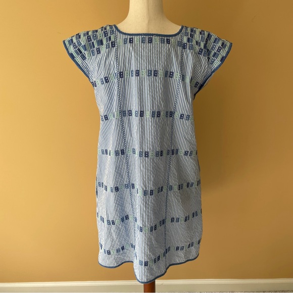 J.MARIE Embroidered Striped Dress Style JM1765 - Picture 5 of 9